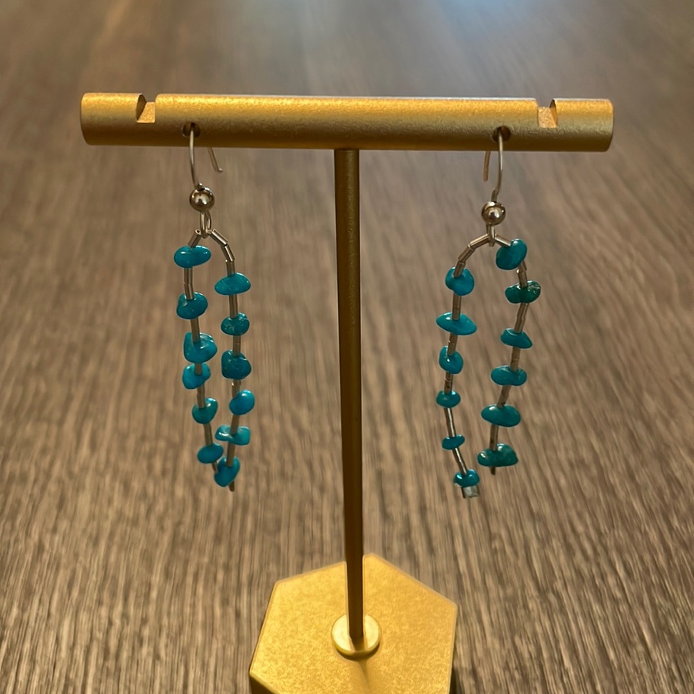 Turquoise dangling earrings